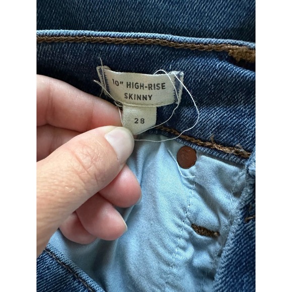 Madewell 10" High Rise Skinny Denim Jean Style AF687 SP 20 Mackey Wash - Picture 7 of 7